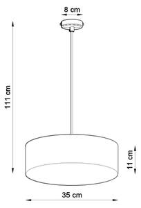 Lustră pe cablu ARENA 35 2xE27/60W/230V negru