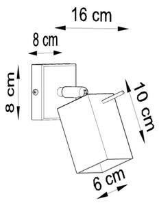 Aplică perete spot MERIDA 1xGU10/40W/230V alb