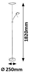 Rabalux 7006 - Lampă LED de podea VLASTA LED/18W + LED/5W/230V