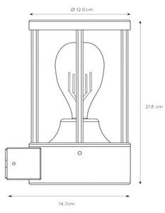 Aplică de exterior Lucide 14893/01/30 LORI 1xE27/15W/230V IP44