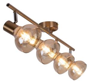 Rabalux 5550 - Lampă spot HOLLY 4xE14/40W/230V auriu