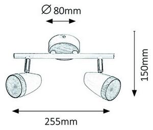 Rabalux 5565 - Spot LED KAREN 2xLED/4W/230V