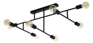 Eglo 98035 - Lustră aplicată BELSIANA 8xE27/40W/230V negru