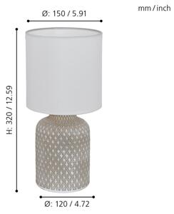 Eglo 97774 - Lampă de masă BELLARIVA 1xE14/40W/230V