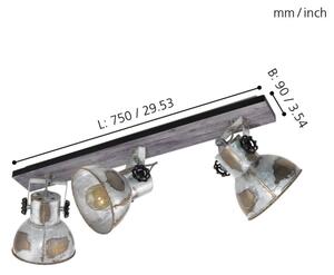 Eglo 49652 - Lampă spot BARNSTAPLE 3xE27/40W/230V