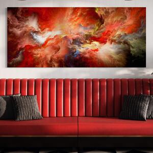 Tablou Canvas Premium LuxCanva® A1194, Abstract Red , Colorat, Rosu, Living, Culori Vibrante