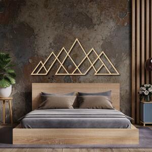 Pictură murală din lemn cu munți geometrici | APALATU