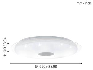 Eglo 97737 - Plafonieră LED dimabilă LANCIANO LED/40W/230V