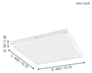 Eglo 97268 - Plafonieră LED FUEVA 1 LED/25W/230V albă dreptunghiulară 4000K
