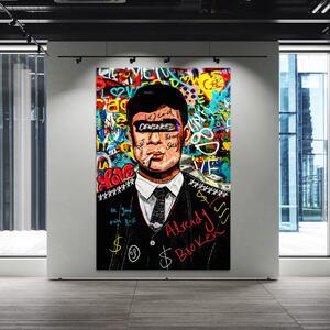 Tablou Canvas Premium LuxCanva® A1190, Tommy Shelby , Personaj, Living, Peaky Blinders, Multicolor, Culori Vibrante