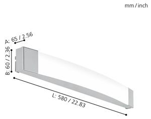 Eglo 97719 - LED Iluminat oglindă baie SIDERNO LED/16W/230V lungime