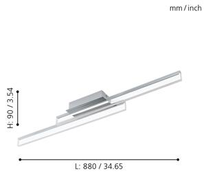 Eglo 97965 - Plafonieră LED PALMITAL 2xLED/10W/230V