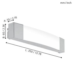 Eglo 97718 - Iluminat oglindă baie LED SIDERNO LED/8,3W/230V