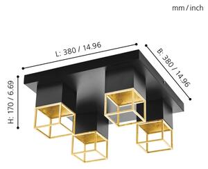 Eglo 97731 - Plafonieră LED MONTEBALDO 4xGU10/5W/230V