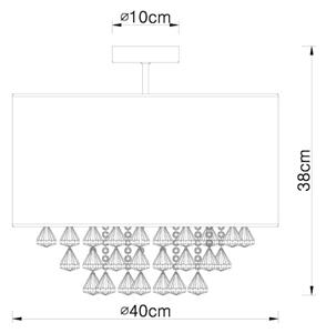 Globo 15187D3 - Plafonieră AMY 1xE27/60W/230V