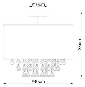 Globo 15188D3 - Plafonieră AMY I 1xE27/60W/230V
