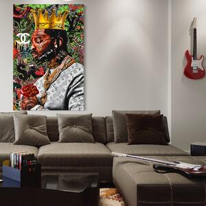 Tablou Canvas Premium LuxCanva® A1180, Travis Scott , Jacques Berman Webster, Studio, Rapper, Cantaret, Culori Vibrante