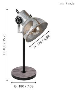 Eglo 79365 - Lampă de masă BARNSTAPLE 1xE27/40W/230V