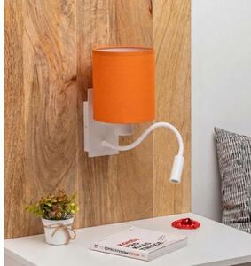 Brilagi - Lampă de perete LED flexibilă NUBILA 1xE27/25W/230V + LED/3W alb/oranj