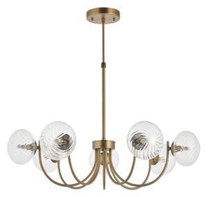 Endon 119224 - Lustră suspendată pe cablu HAGUE 7xG9/5W/230V alamă