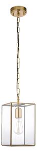 Candelabru suspendat pe lanț HAMMOND 1xE27/10W/230V 17x17 cm, alamă - Endon 119142