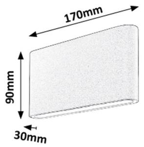 Rabalux 7952 - Aplică perete exterior LED NESNA 2xLED/6W/230V IP54 3000K