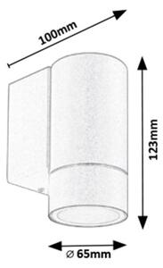 Rabalux 8118 - Aplică perete exterior PHOENIX 1xGU10/10W/230V IP54 gri