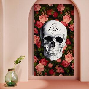 Tablou Canvas Premium LuxCanva® A1142, Love Rose , Iubire, Trandafiri, Roz, Culori Vibrante