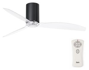 Ventilator de tavan FARO 32040 MINI TUBE FAN negru d. 128 cm + telecomandă