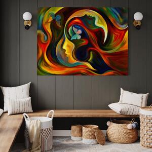 Tablou Canvas Premium LuxCanva® A1092, Butterfly Dream , Abstract, Fluturi, Vis Colorat, Culori Vibrante