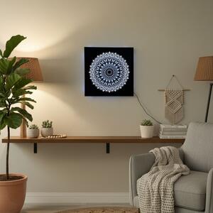 Pictură Mandala din lemn cu LED – mandală iluminată din spate | BAKE