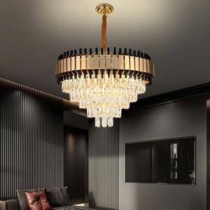 Candelabru Cristal, Elit's, AURIU-NEGRU