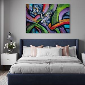 Tablou Canvas Premium LuxCanva® A1090, Graffiti , Abstract, Street Art, Multicolor, Culori Vibrante