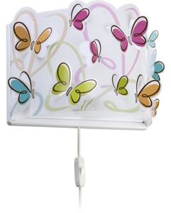 Dalber D-62148 - Aplică perete copii BUTTERFLY 1xE27/60W/230V