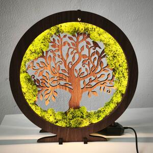 Decorațiune de masă cu LED reglabil | Nuc Wenge