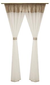 Perdea Velaria ploita ivoire, 250x195 cm