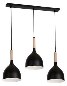 Lustră pe cablu NOAK WOOD 3xE27/60W/230V