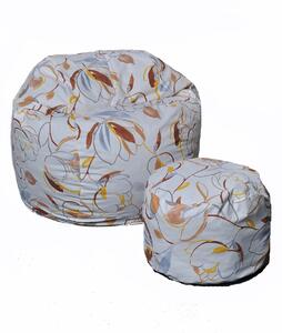 Set Fotoliu Matusalem cu Otoman (suport picioare), Material Textil - Blossom