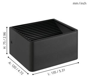 Eglo 98269 - Aplică perete exterior LED DONINNI LED/6W/230V IP44