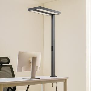 Arcchio LED-Biro-Lampa cu clemă Logan negru, dimabil, senzor, reglabil, Negru, Studiu / Birou, Aluminiu, Modern