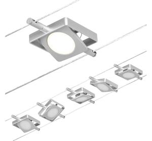 Paulmann 94420 - Set 5xLED/4,5W sistem complet cu cablu MAC 230V crom mat
