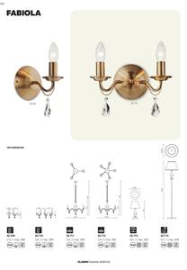 Lampă de perete FABIOLA 2xE14/28W/230V Redo 02-710