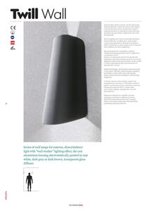 Redo 9536 - Aplica de exterior TWILL LED/11W/230V IP65