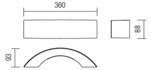 Redo 9903 - Aplică perete exterior LED ECLIPSE 3xLED/3W/230V IP54