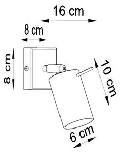 Aplică perete spot RING 1xGU10/40W/230V