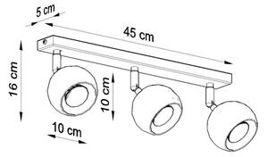 Plafonieră spot OCULARE 3xGU10/40W/230V