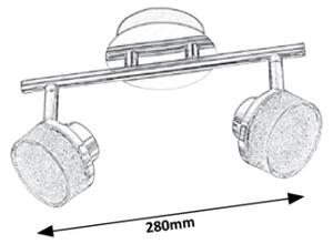 Rabalux 5636 - Lampă de masă LED PADMA 2xLED/5W/230V