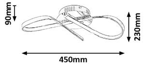 Rabalux 2187 - Plafonieră LED ANIELA LED/20W/230V