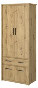 Dulap de haine Andra 4D1S/40 (Stejar artisan). 1052752