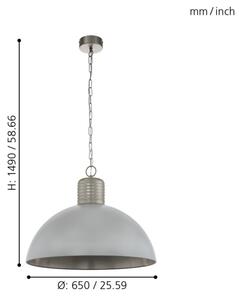 Eglo 49757 - Candelabru pe lanț COLDRIDGE 1xE27/60W/230V